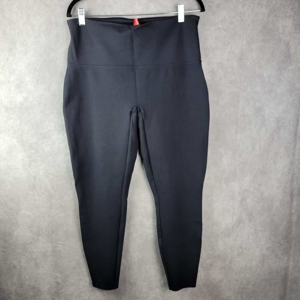 Spanx Navy Blue High Rise Ankle Leggings Women's Size XLarge